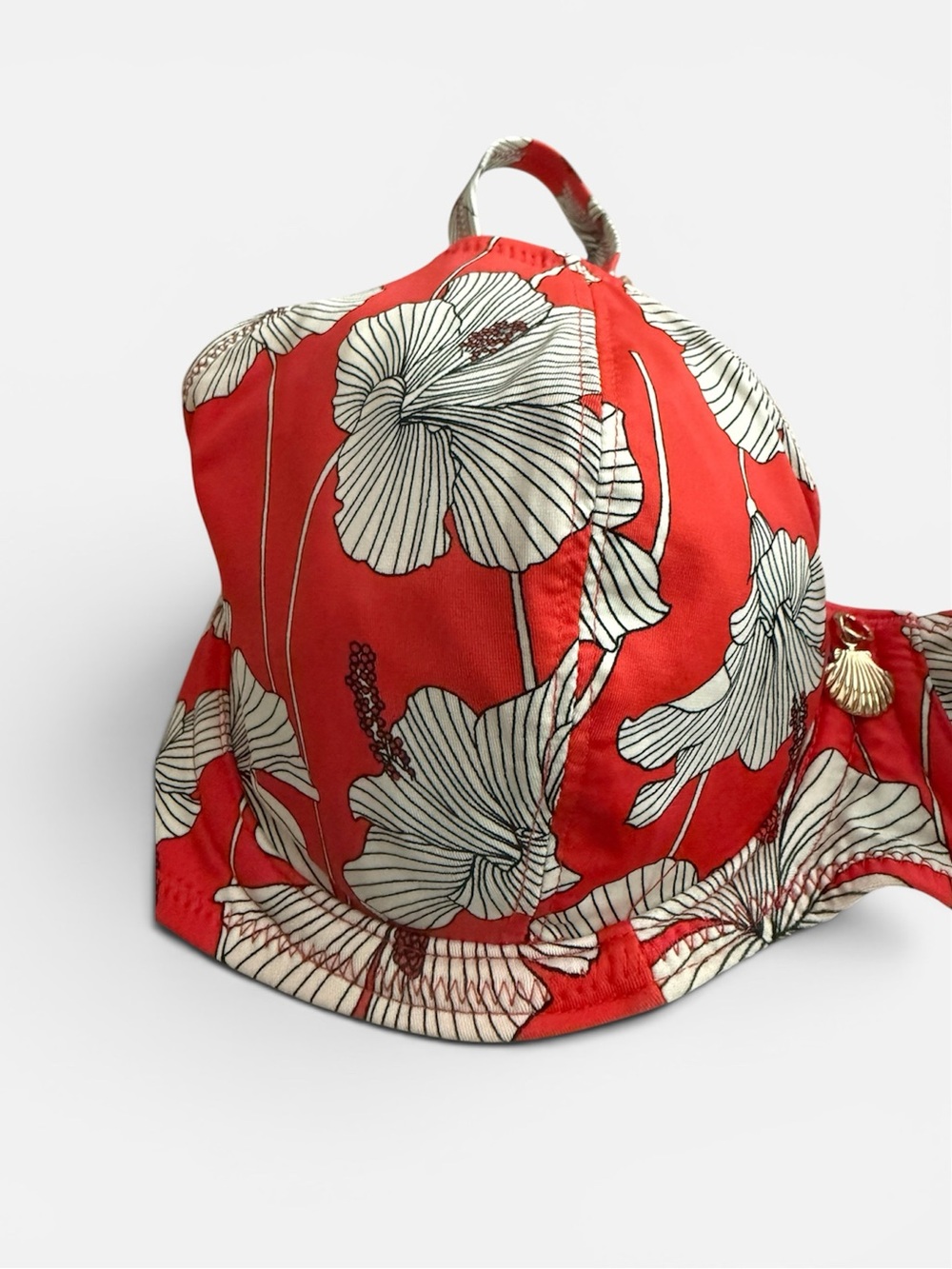 Freya Hibiscus Beach Plunge Bikini Top UK 30F - Picture 5 of 6